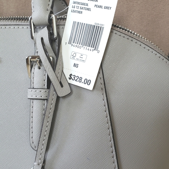 NWT Michael Kors Ciara Large Leather Satchel - Picture 5 of 11